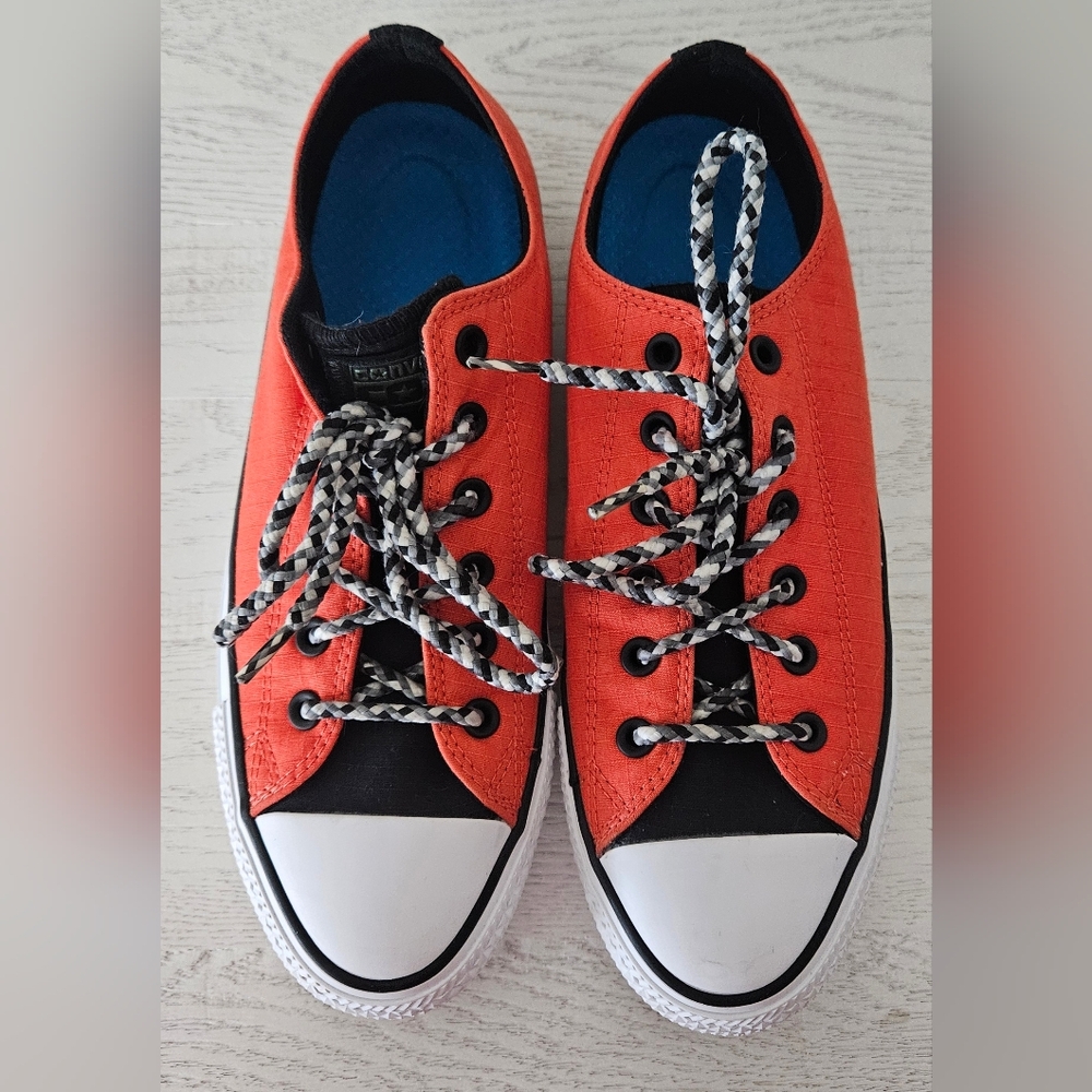 Converse CONS Chuck Taylor Sneakers Orange Skateboarding Men's 8 Women's 10 - Picture 3 of 6